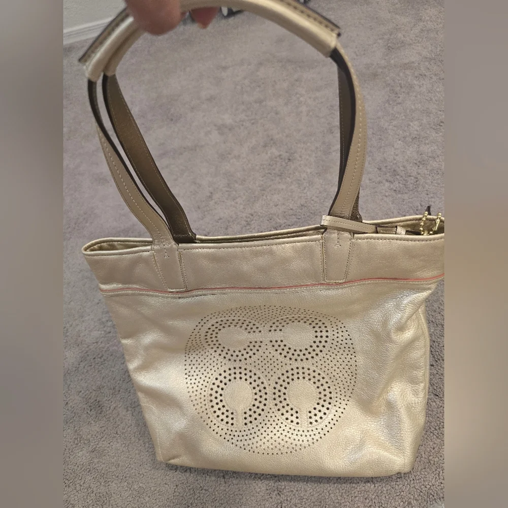 Coach Audrey Gold Tote Bag - Picture 8 of 10